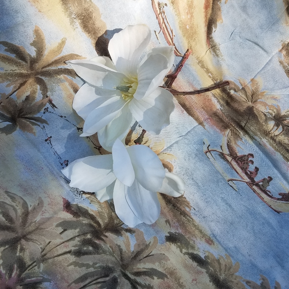 Vintage Hawaiian Scarf /Pareo /Fabric